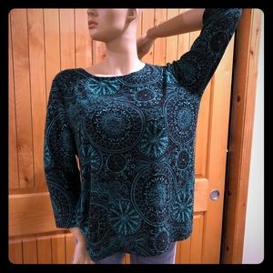 Bold Green & Black Top | Shirt | Blouse